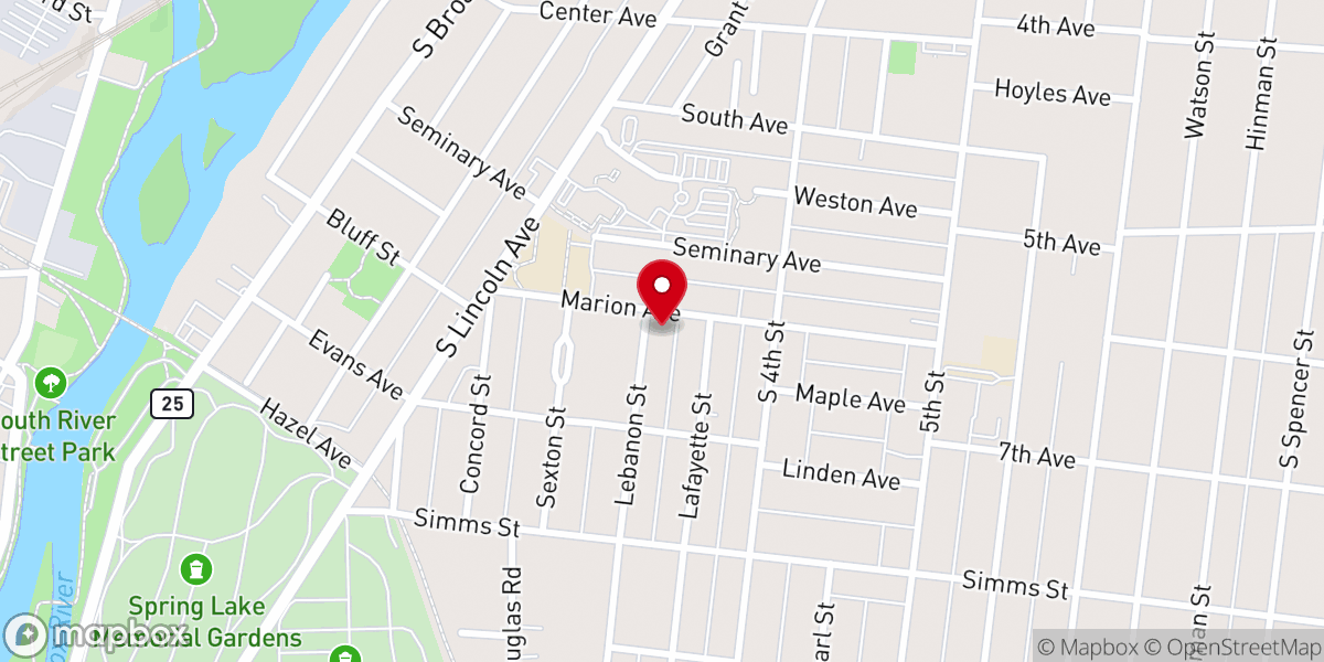 Map showing location of First Hmong Alliance Church