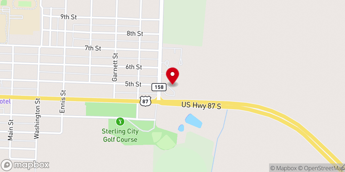 Map showing location of First Methodist Church Sterling City Preschool