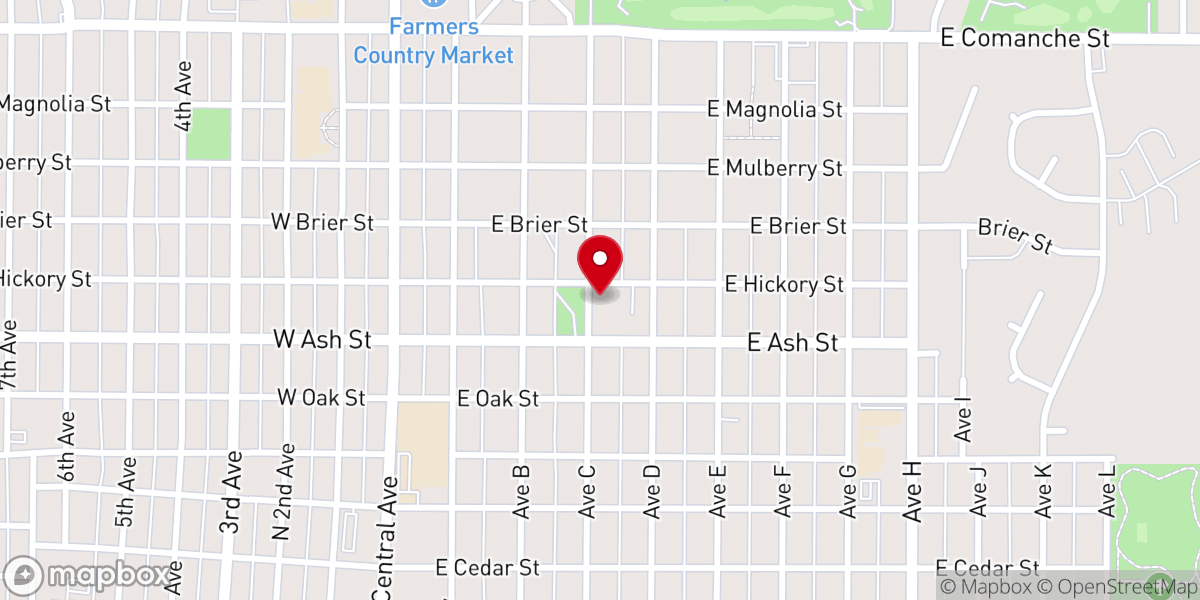 Map showing location of First Missionary Church
