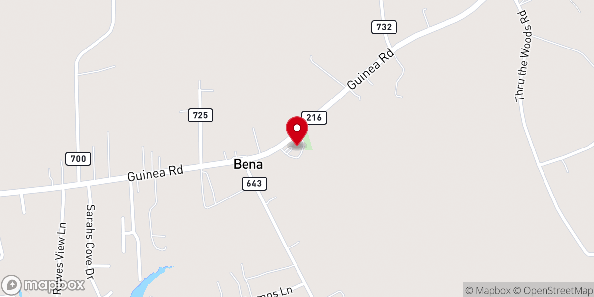 Map showing location of First Morning Star Baptist