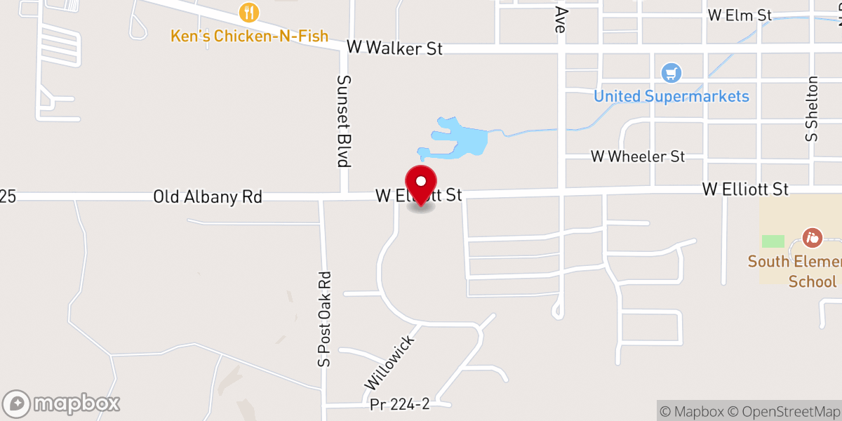 Map showing location of First Presbyterian Church Breckenridge