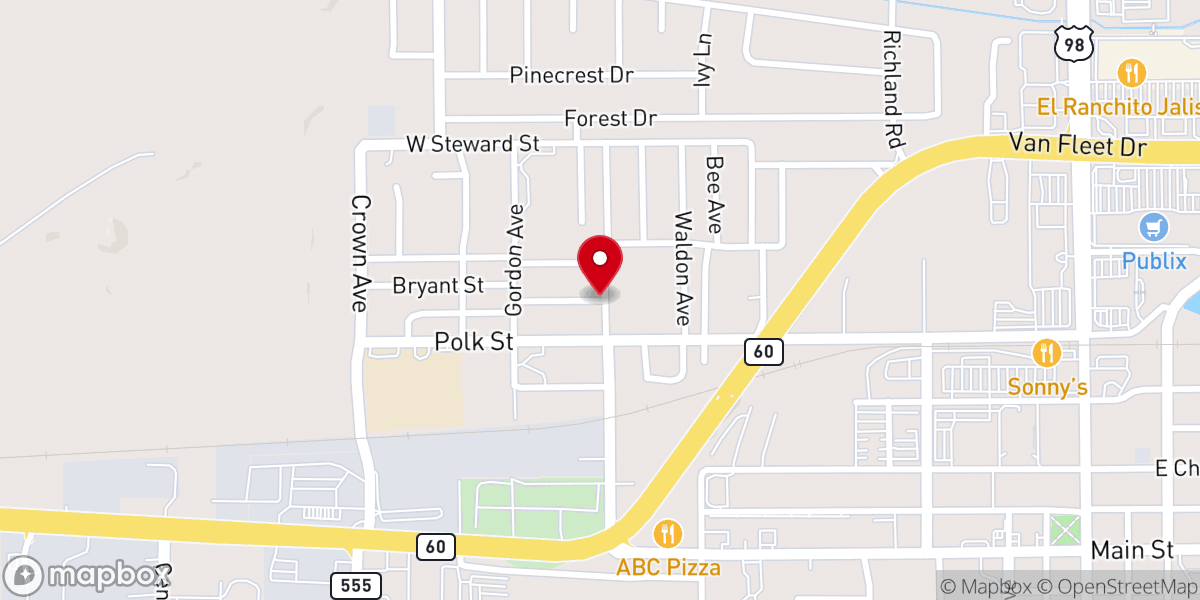 Map showing location of First Providence Missionary Baptist