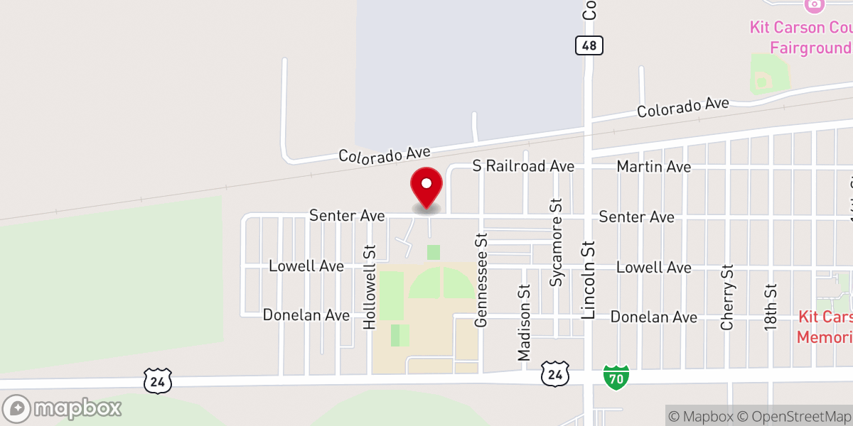 Map showing location of First St Paul's Lutheran Church