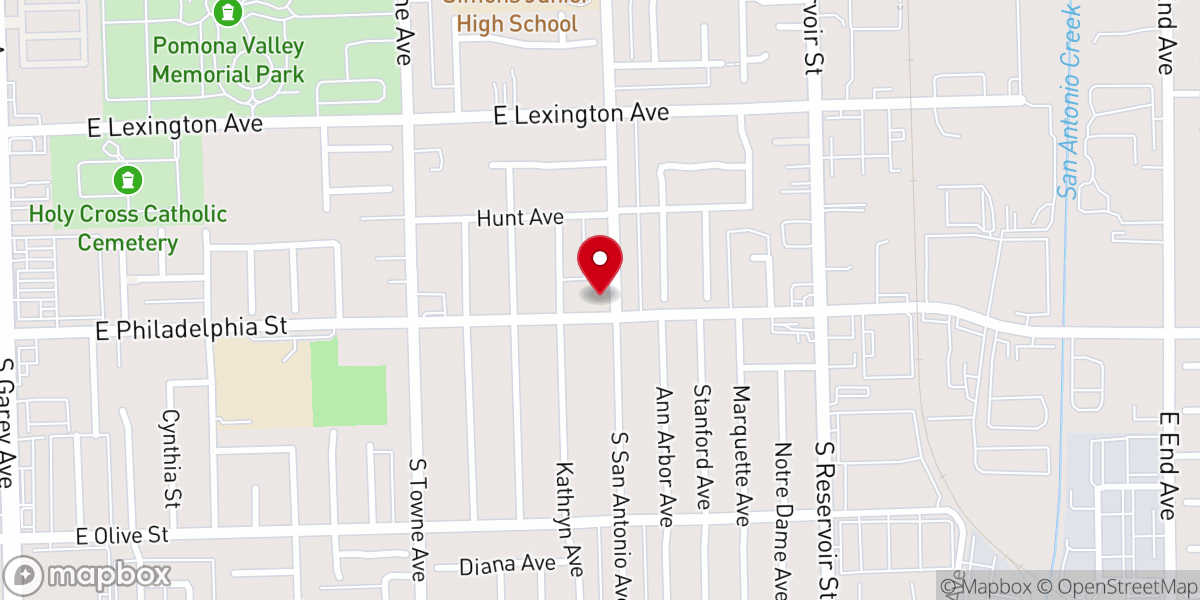 Map showing location of First Tongan United Methodist Church
