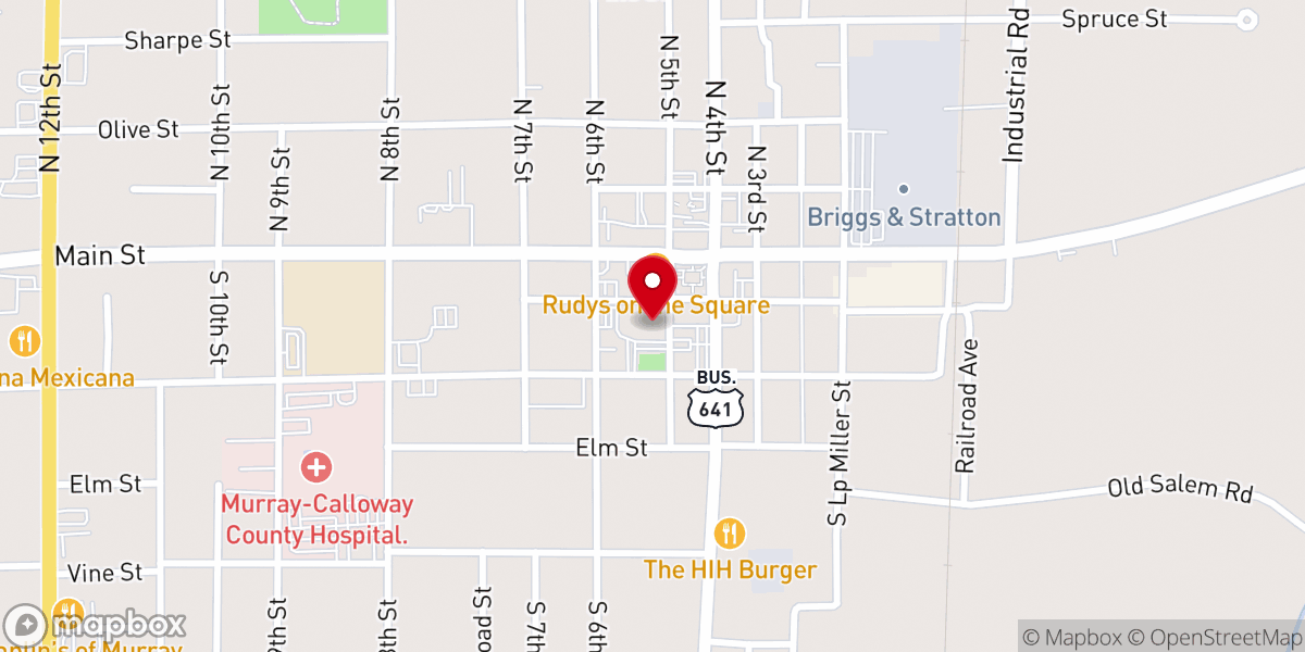Map showing location of First United Methodist Church-Feeding America Once a Month Food Distribution