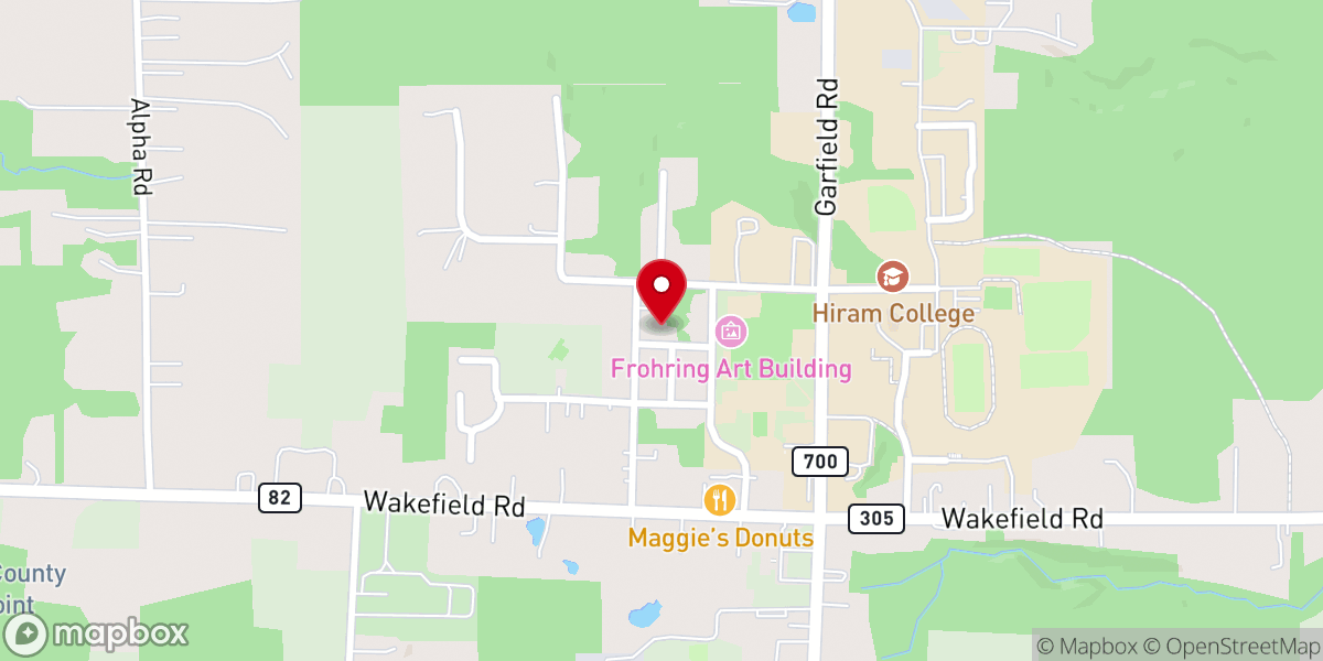 Map showing location of Fisher All-Faith Chapel
