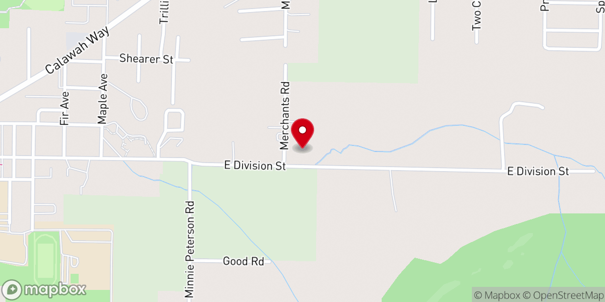 Map showing location of Forks Seventh-day Adventist Church