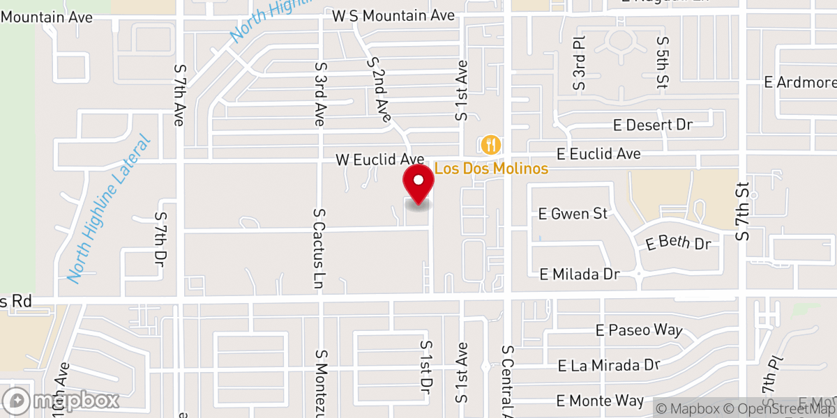 Map showing location of Fountain of Life House of Worship