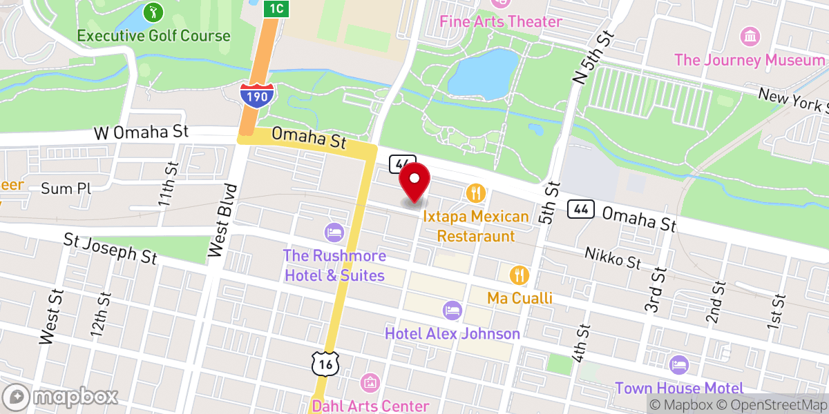 Map showing location of Fountain Springs Church Downtown Location