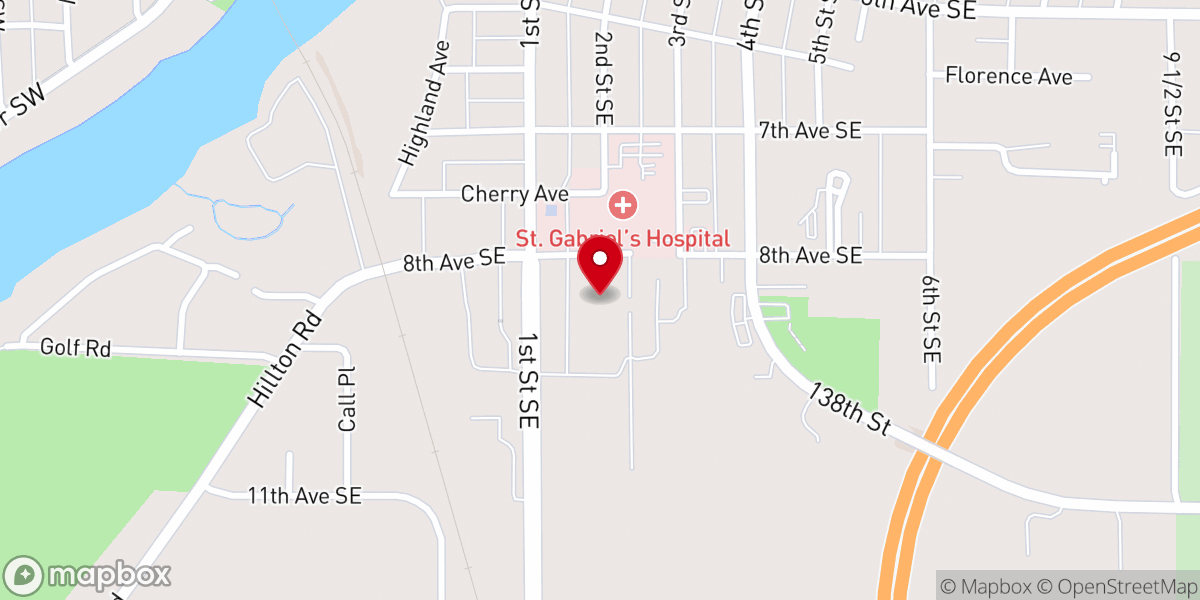 Map showing location of Franciscan Sisters of Little Falls