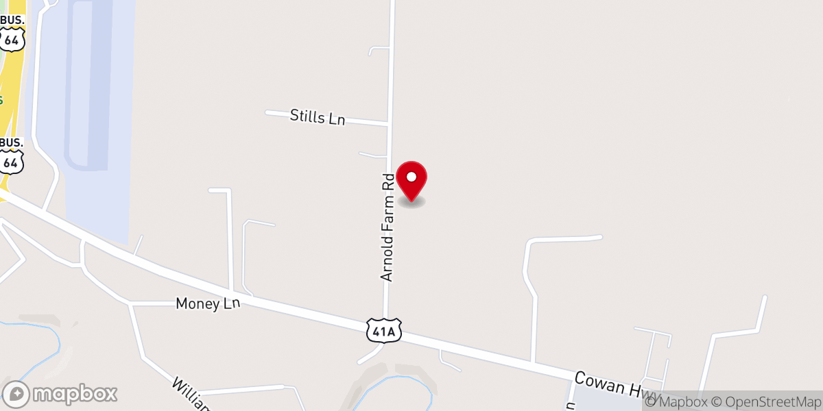 Map showing location of Freedom Fellowship Church Winchester, TN