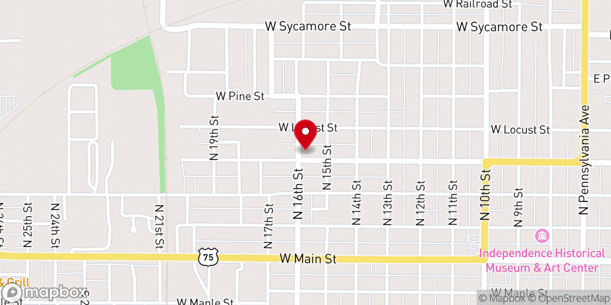Map showing location of FSBC Indy (First Southern Baptist Church)
