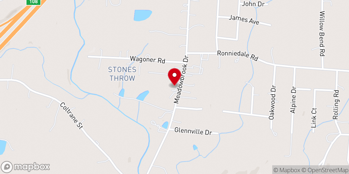 Map showing location of Full Armour Christian Center