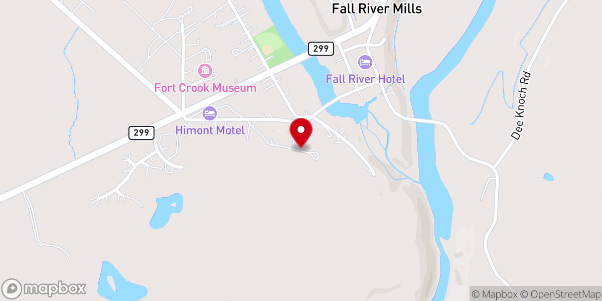 Map showing location of Full Gospel Indian Mission