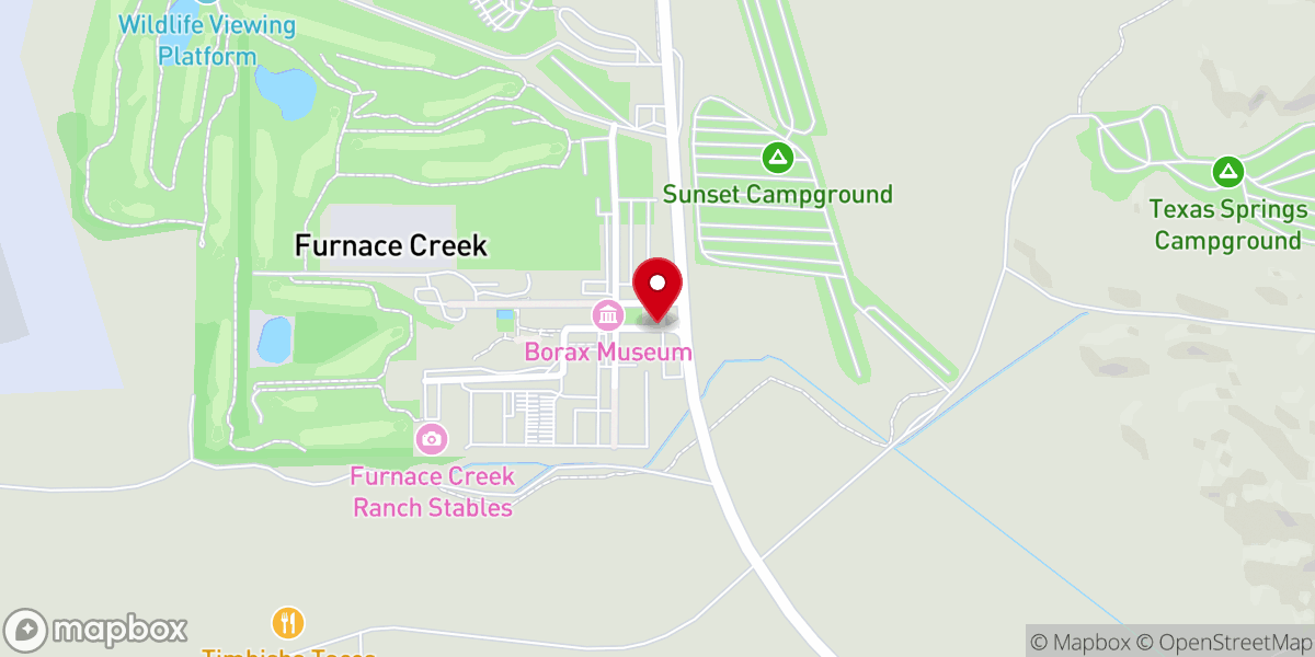 Map showing location of Furnace Creek Resort