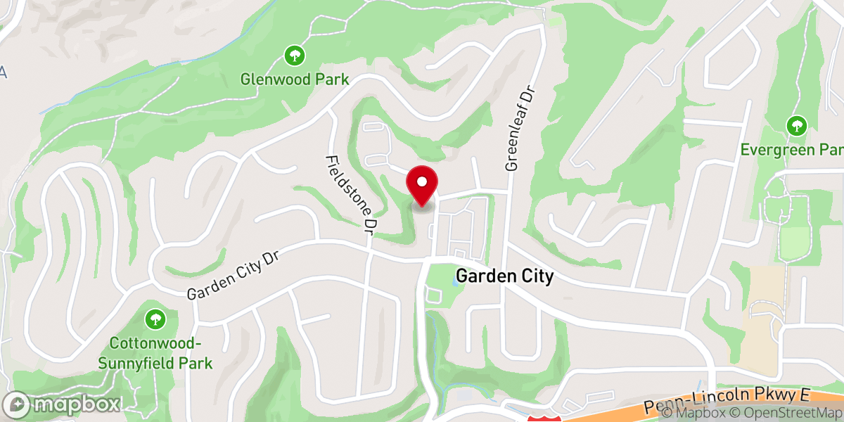 Map showing location of Garden City United Methodist