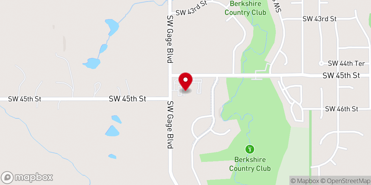 Map showing location of Gathering Place Church