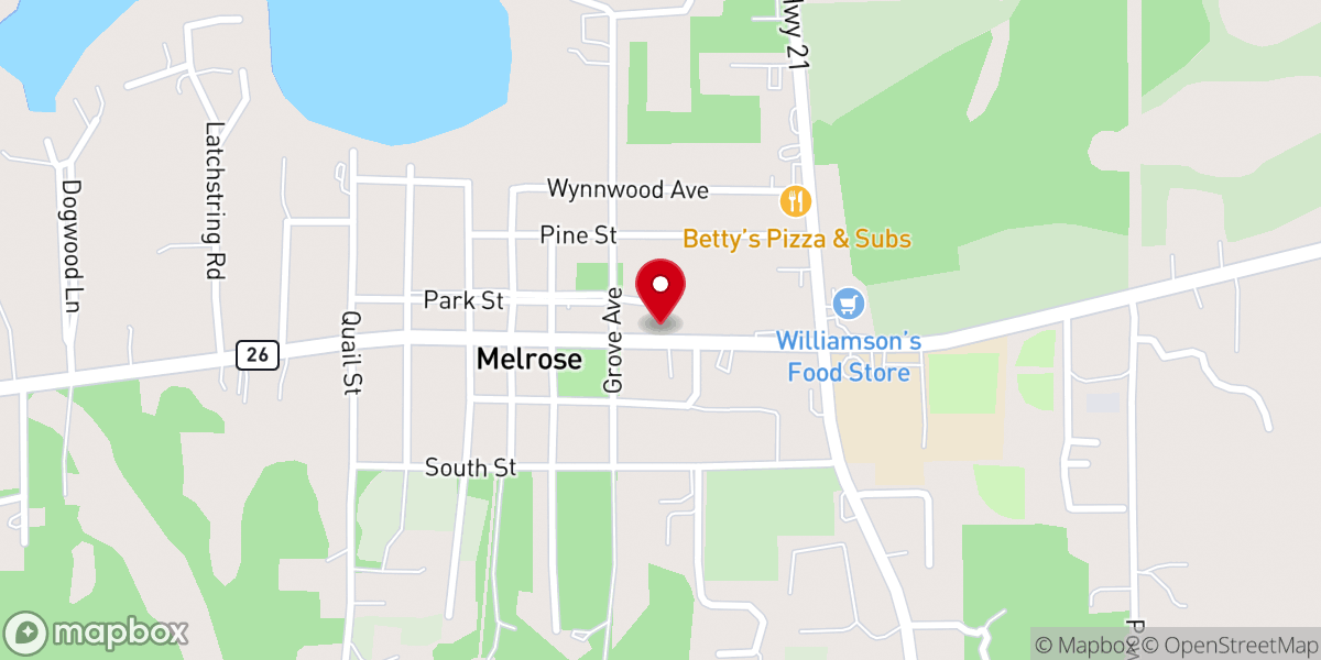 Map showing location of Gator Bait Family Sports Grill