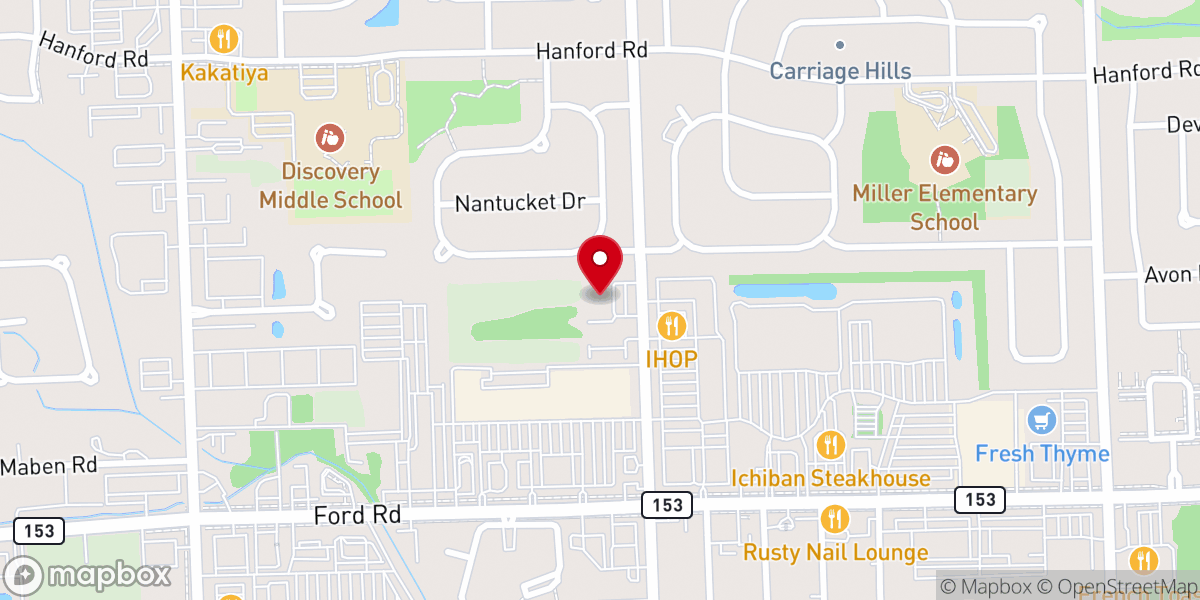Map showing location of Geneva Presbyterian Church - PC USA