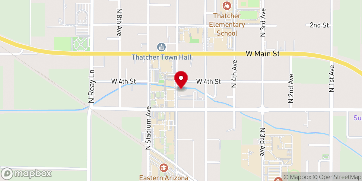 Map showing location of Gila Valley AZ LDS Institute of Religion