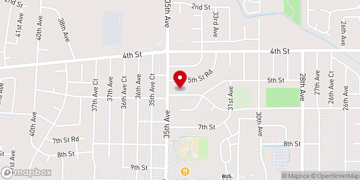 Map showing location of Glad Tidings Assembly of God