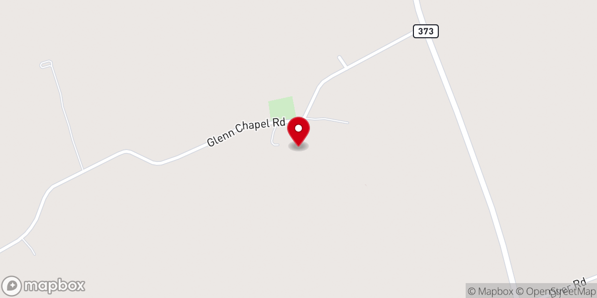 Map showing location of Glenns Chapel Methodist