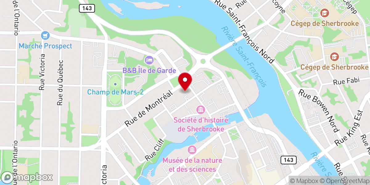 Map showing location of Église-Cathédrale Saint Jean l'Évangéliste