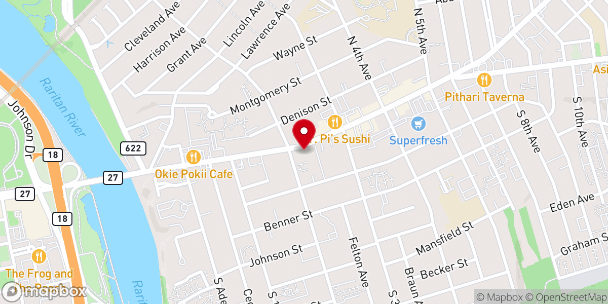 Map showing location of Global Grace Marketplace and Café
