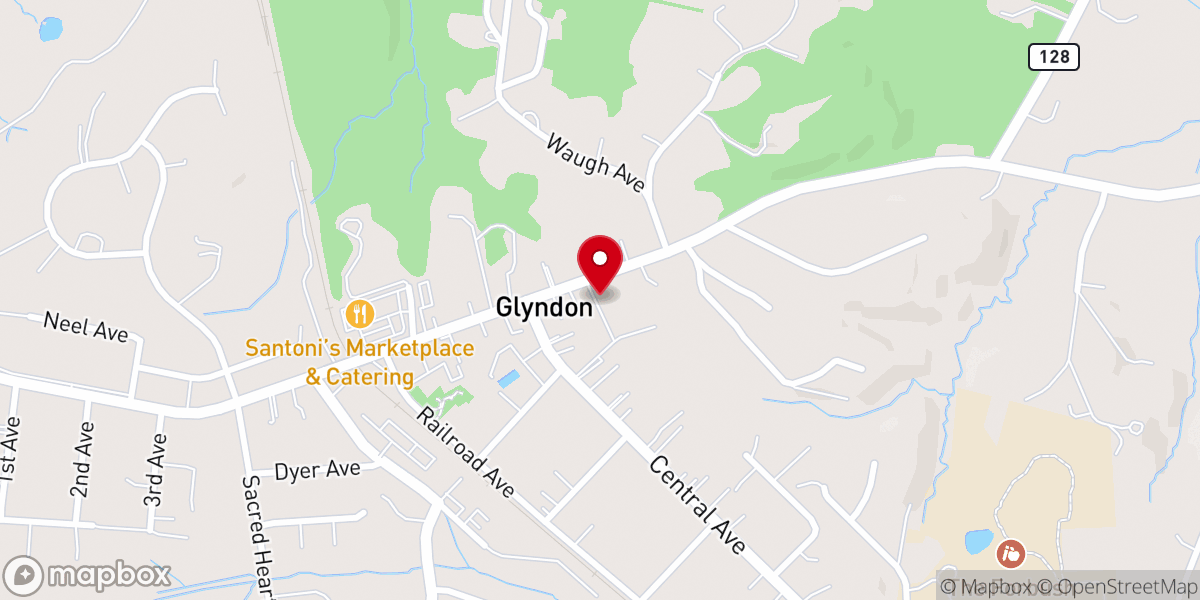 Map showing location of Glyndon United Methodist Church