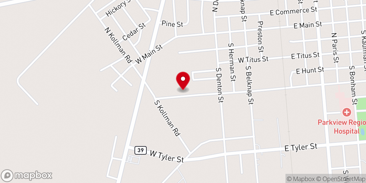 Map showing location of God's House of Deliverance