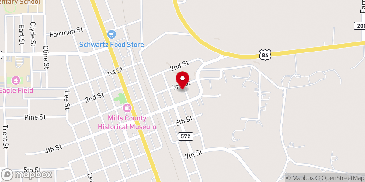 Map showing location of Goldthwaite Berean Christadelphian Meeting Hall