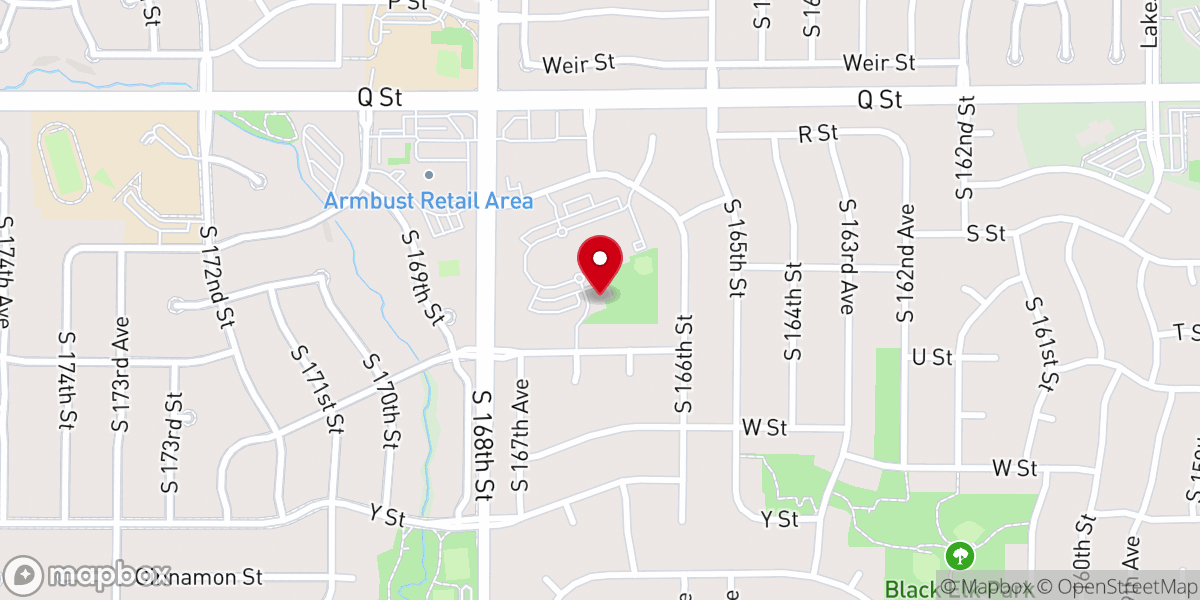Map showing location of Gonderinger Parish Center