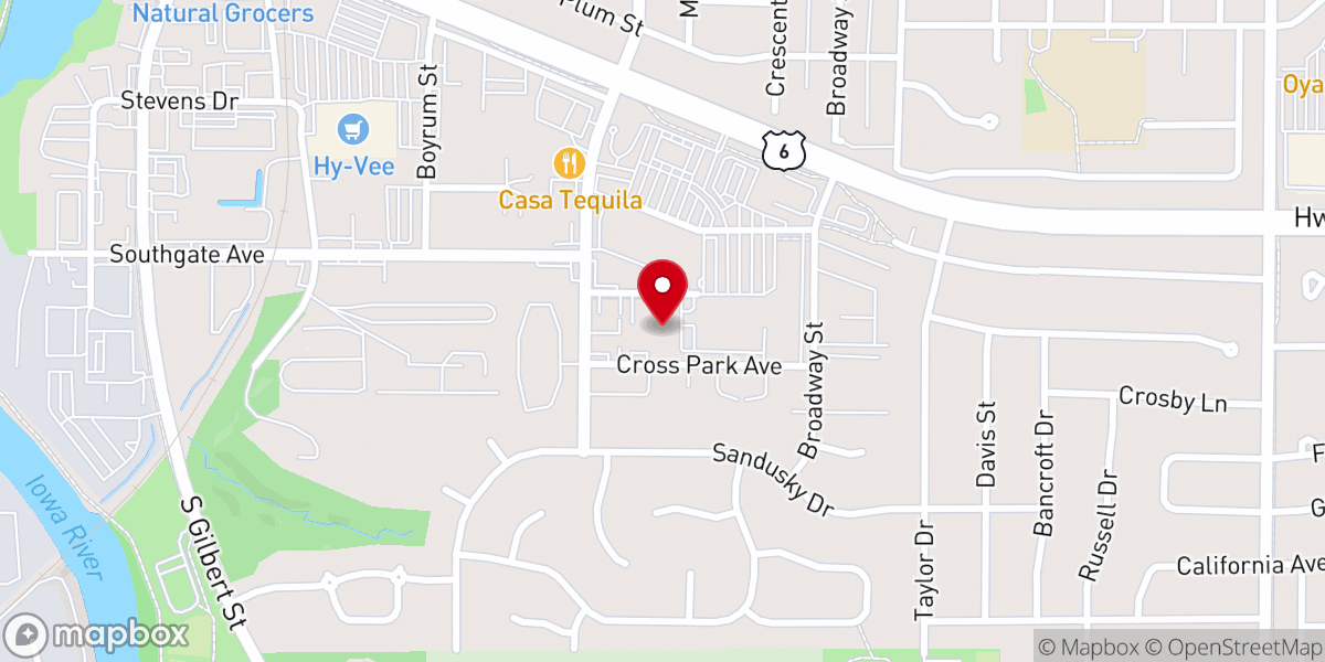 Map showing location of Good News Bible Church