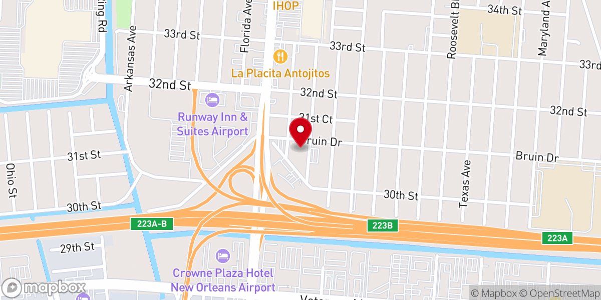 Map showing location of Good News New Orleans Church - Iglesia Buenas Nuevas New Orleans