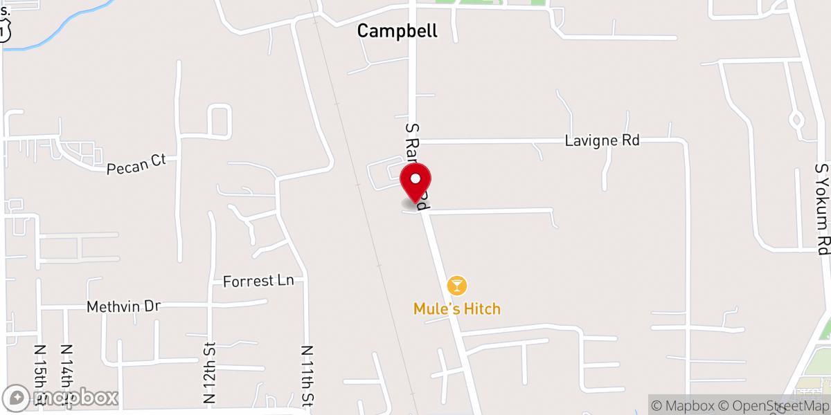 Map showing location of Goodhope Baptist Church