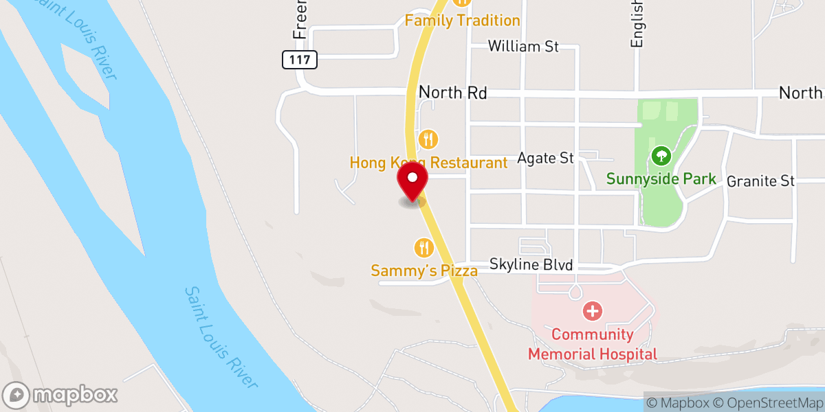 Map showing location of Gordy's Warming House