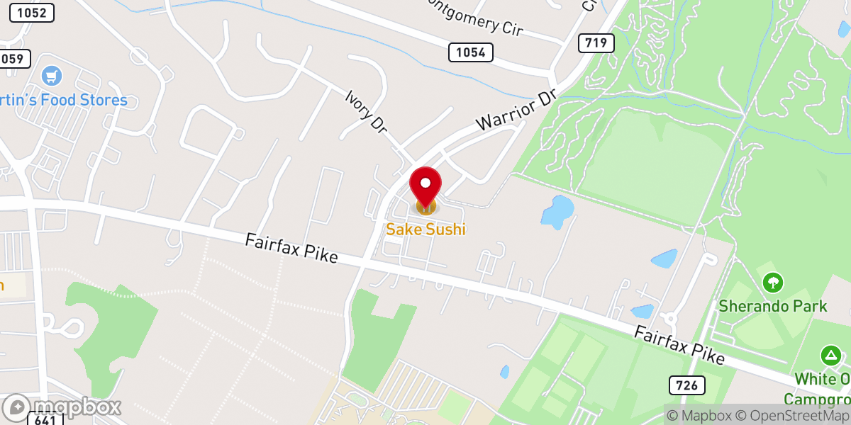 Map showing location of Gore's Fresh Meats