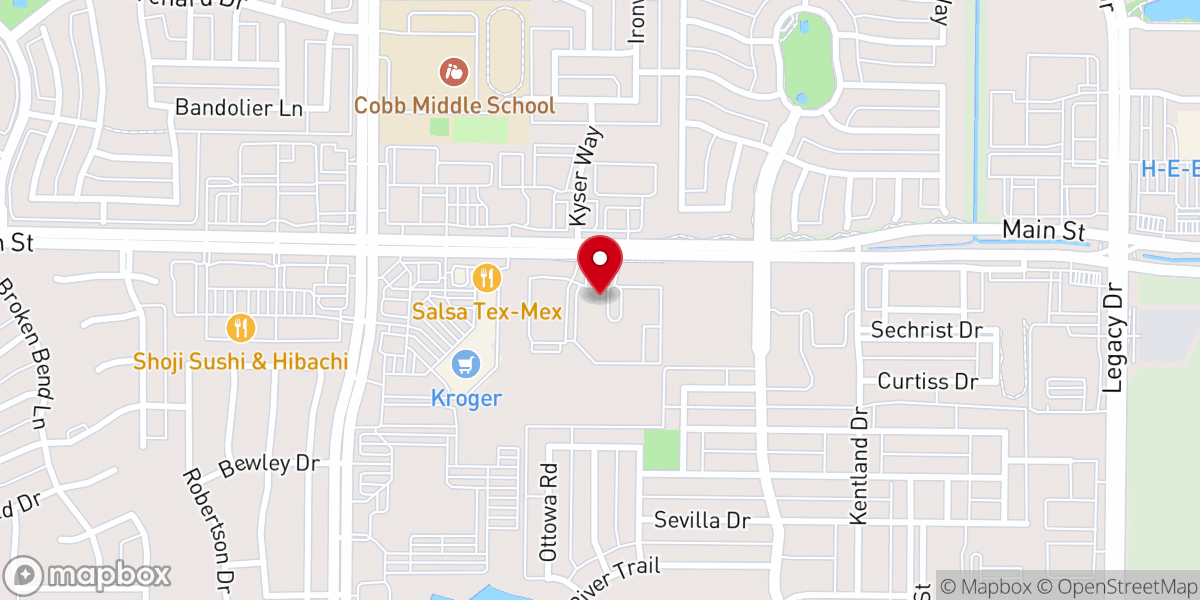 Map showing location of Grace Avenue United Methodist Church