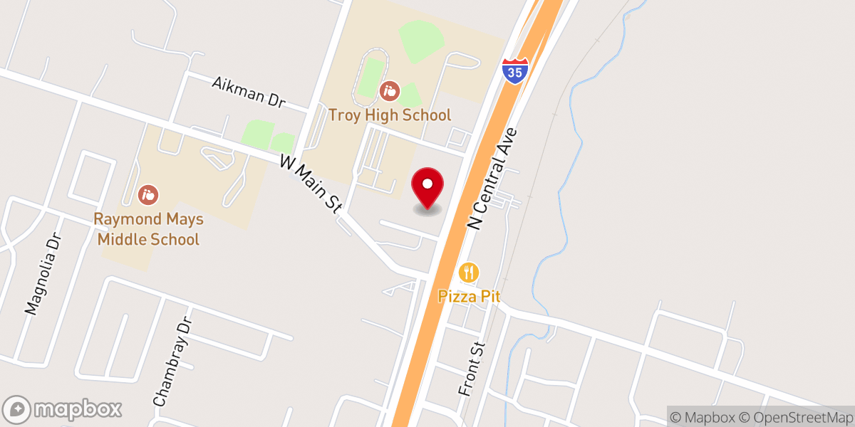 Map showing location of Grace Chapel Missionary Church