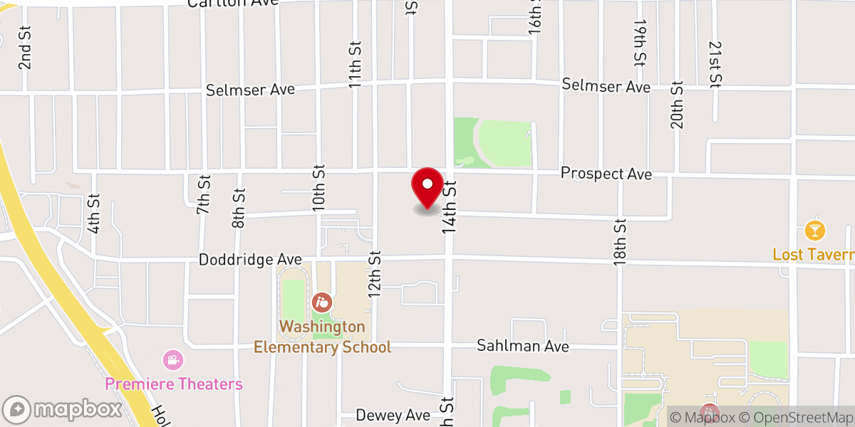 Map showing location of Grace Church Cloquet