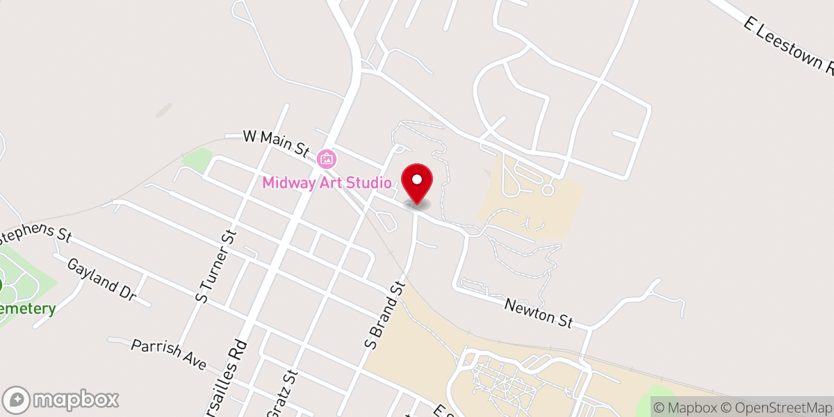 Map showing location of Grace Fellowship of Midway Inc