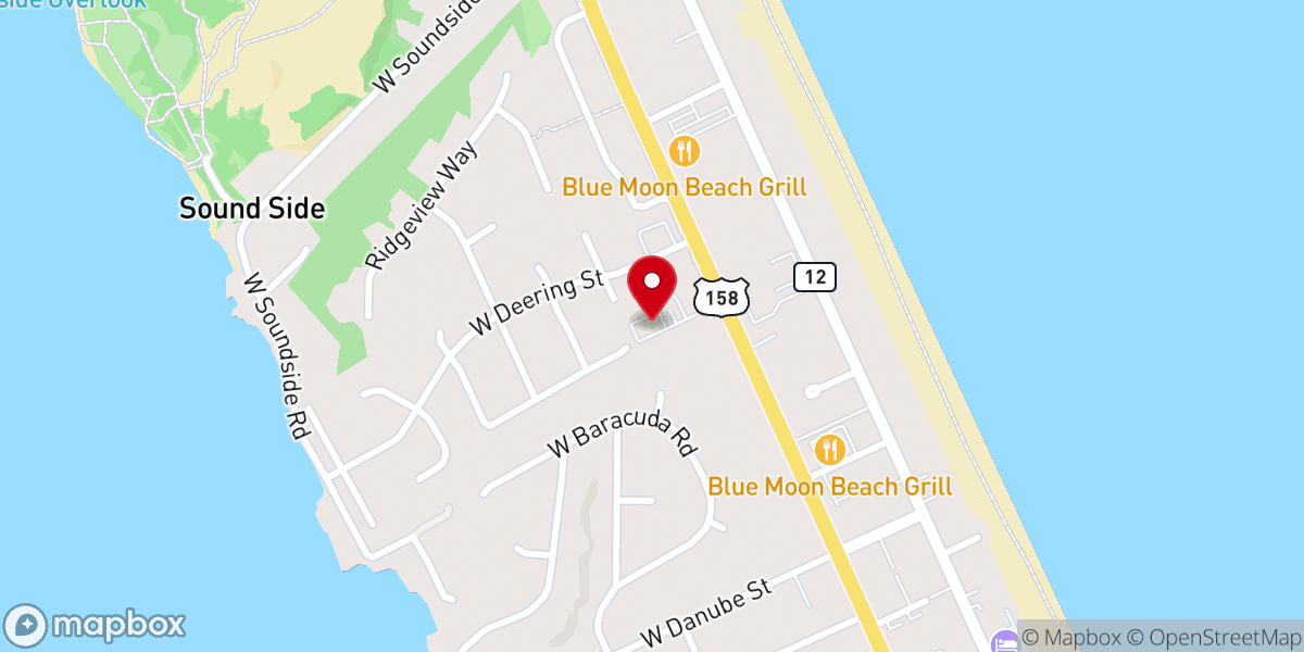 Map showing location of Grace Lutheran Church-by-the-Sea