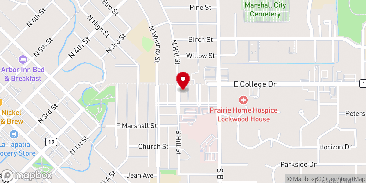 Map showing location of Grace Ministries