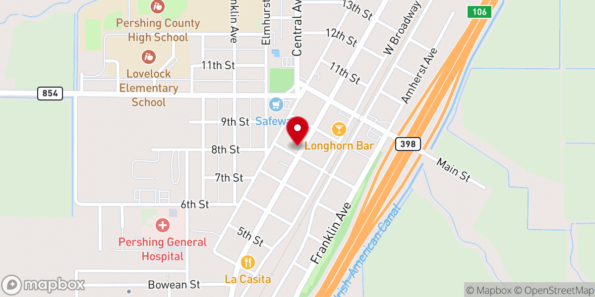 Map showing location of Grace Saint Francis Community Church