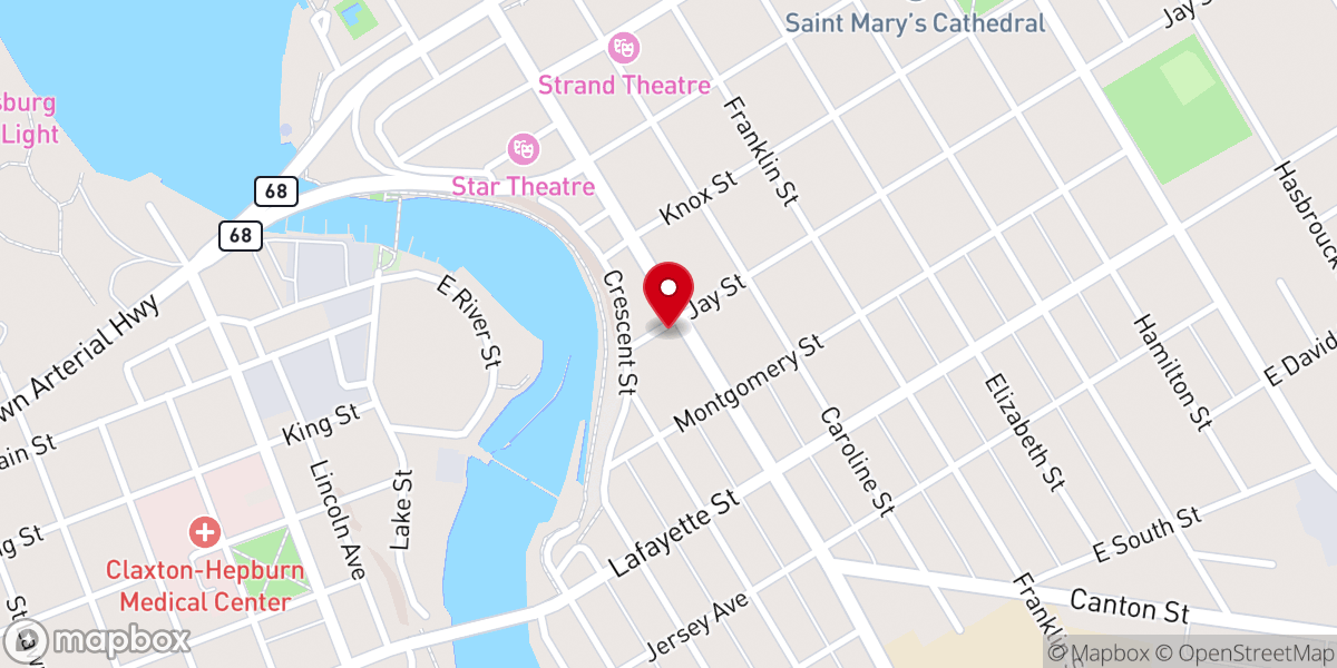 Map showing location of Gray Robert
