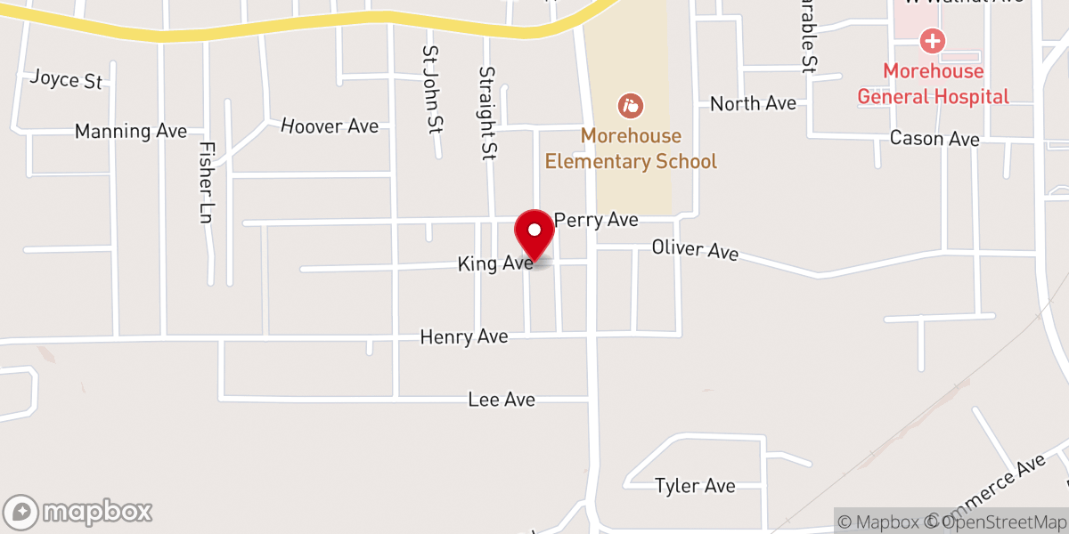 Map showing location of Greater New Hope Church