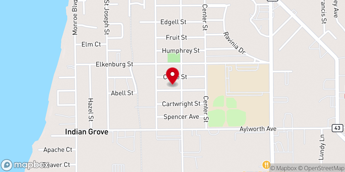 Map showing location of Greater Pentecostal Temple C.o.g.i.c