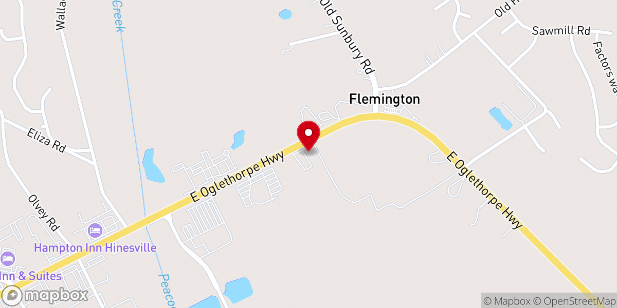 Map showing location of Greater Works Community Church