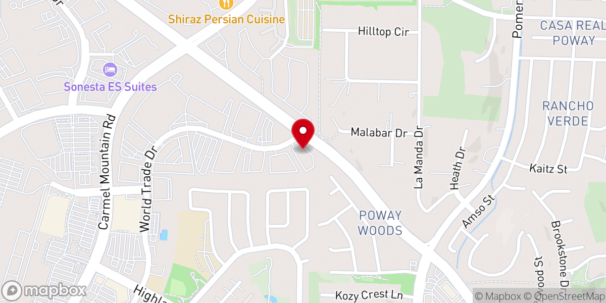 Map showing location of Green Valley Church