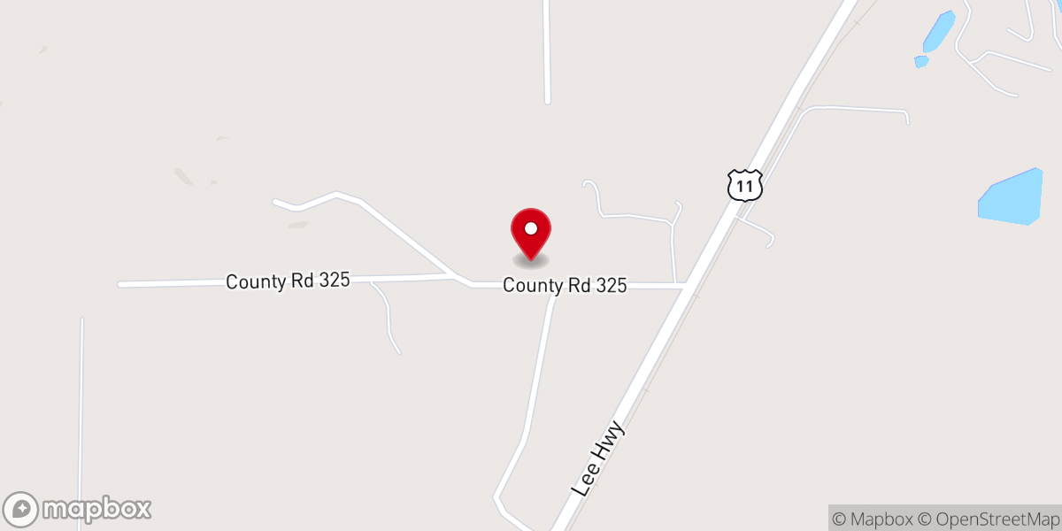 Map showing location of Gregory’s Chapel Missionary Baptist